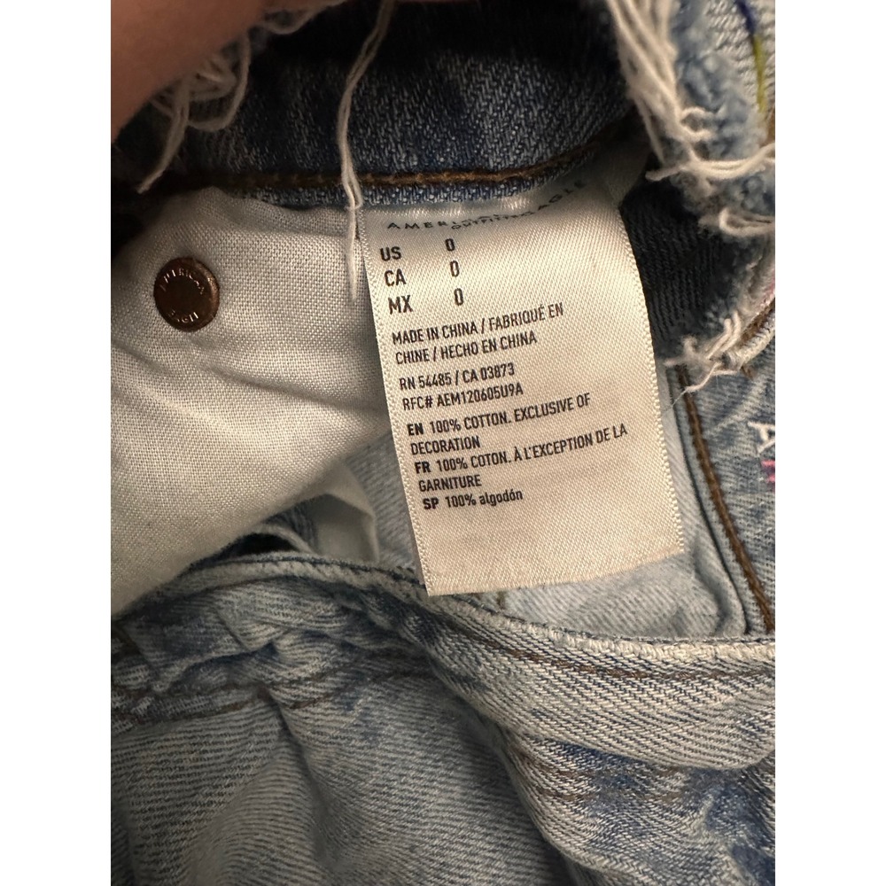 American Eagle Pride Patchwork Distressed High Ri… - image 7